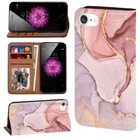 PU Leather Flip Wallet Stand Cover For Apple iphone SE 3 (2022) Phone Case 