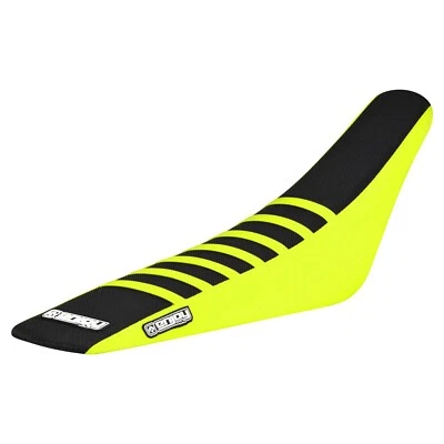 2015-2021 Yamaha YZ 125/250 Seat Cover  NEON YELLOW/BLACK/NEON YELLOW ribs #67 - Image 1 of 4