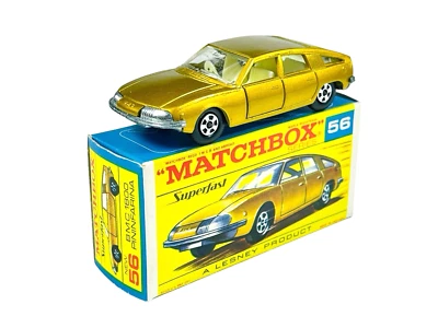 Matchbox Lesney Superfast MB56 Gold BMC 1800 Pininfarina w/F2 Box - Image 1 of 4