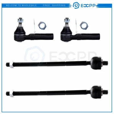 4x For 2000 2001 Chrysler Plymouth Neon Non Turbo Front Inner Outer Tie Rod Ends Foto 1 de 4