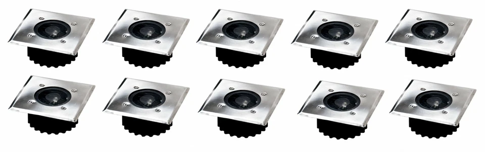 10x LED Solar-Bodeneinbauleuchte Bodenstrahler Bodeneinbaustrahler Solarlampe - Bild 1 von 1