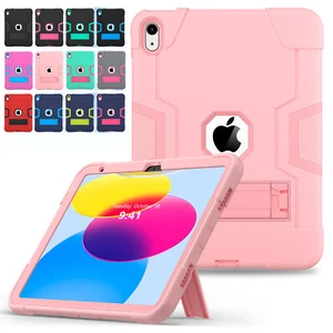 For Apple iPad 10th Generation 10.9" Shockproof Rubber Armor Stand Case Cover - Picture 1 of 106