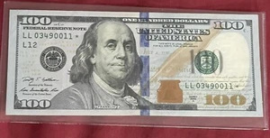2009/ $100 dollar bill * Star Fancy Serial # LL 03490011* OBO - Picture 1 of 4