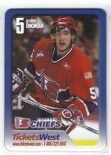 2004-05 Spokane Chiefs (WHL) Gustav Engman player magnet 