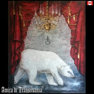 contemporary art figurative painting animals portrait landscape white polar bear - Picture 1 of 24
