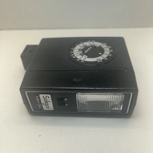 Flash de cámara Soligor MK-3A de colección #7120829 hecho en Japón compartimento de batería limpio - Imagen 1 de 6