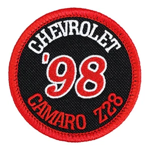 1998 Chevrolet Camaro Z28 Embroidered Patch Black/Red Iron-On Sew-On Jacket Hat - Picture 1 of 2