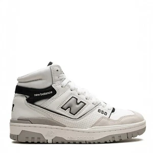 New Balance Men's 650 Sneaker White Black Shoes Sneakers - Picture 1 of 6