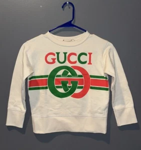 GUCCI Kids Long Sleeve Sweatshirt Size 6 - 587044XJBDE - Picture 1 of 6