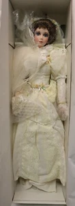 Vtg/Rare/LTD. "ADELINE" BY TREASURES FOREVER Porcelain Bride 24" Doll. MINT/BOX. - Picture 1 of 7