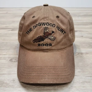 Cappello da caccia vintage Dogwood berretto cinturino posteriore marrone ricamato fagiano Y2K 2002 00s - Foto 1 di 9