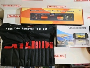 Rückfahrkamera Nummernschild + Monitor + PLUS Verkleidung Ausbau Set - ALLES BRANDNEU - Bild 1 von 5