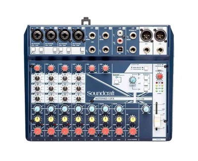 Soundcraft Notepad-12FX 12 Channel Desktop Mixer with USB and Effects - Image 1 of 4