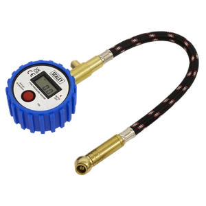 Sealey Tyre Pressure Gauge Digital With Leader Hose & Quick Release TST/PG981 - Picture 1 of 5