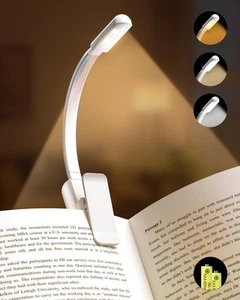 Book Light,Reading Lights for Books in Bed,AAA Battery Clip-On Led Reading Li... - Picture 1 of 6