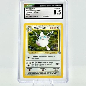 Wigglytuff 16/64 quasi nuovo/come nuovo CGC 8,5 Holo raro set giungla 1999 vintage Pokemon TCG - Foto 1 di 2