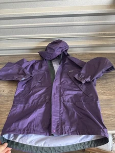 PARKA vintage anni 90 PATAGONIA nylon con cappuccio uomo M VIOLA/blu giacca - Foto 1 di 9