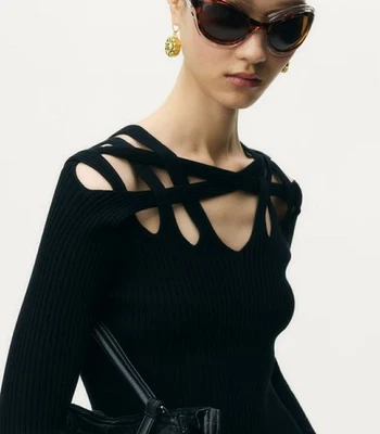 Glenn Martens X H&M Cut Out Top S - Image 1 of 3