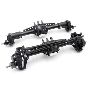 Metal Front & Rear High Lift Portal Axle Set for KYX Axial SCX10 II 90046 RC Car - Picture 1 of 10