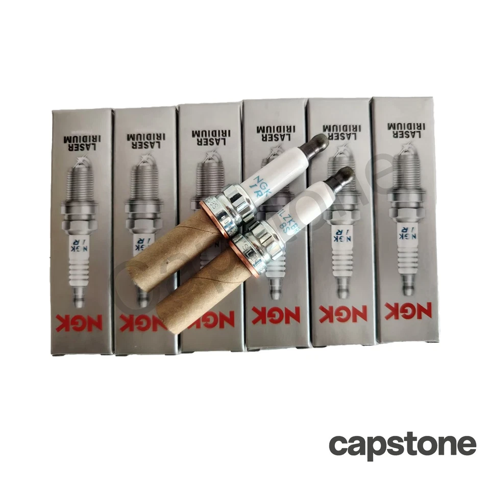 NEW 6Pcs Laser Iridium Spark Plugs SILZKBR8D8S For NGK BMW 12120039664 97506 - Image 1 of 4