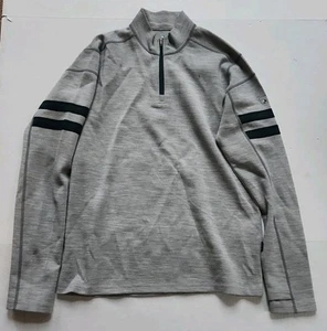 Kuhl Mens Team 1/4 Zip Pullover Sweater Merino Wool Gray Medium Performance - Picture 1 of 5