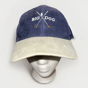 Cappello da golf vintage anni 90 Big Dogs berretto blu strapback baseball autentico big dog papà - Foto 1 di 9