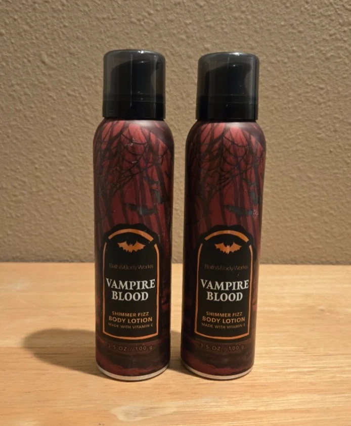 Loción corporal Bath & Body Works Vampire Blood Shimmer Fizz 2 piezas Foto 1 de 1