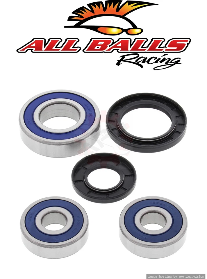 Rodamientos de rueda trasera KZ1000 ZR1100 ZX1000 ZX10 ZX11 ZX1100 TODAS LAS BOLAS 25-1285 APU Foto 1 de 4