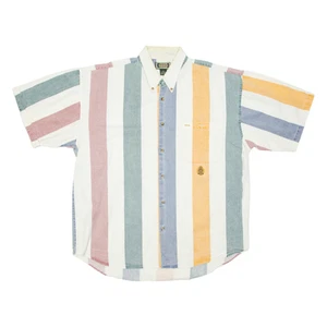 HUNTING HORN Mens Shirt Green Striped M - Picture 1 of 6