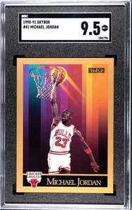 1990-91 - SKYBOX # 41 - MICHAEL JORDAN - JUST GRADED 8/06 - SGC 9.5 MINT+ - Picture 1 of 2
