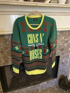 GNR Guns N Roses Ugly Christmas XMAS Sweater Mens Size XL - Picture 1 of 9