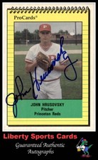 1991 ProCards John Hrusovsky #3507 Authentic Autographed Card Princeton Reds