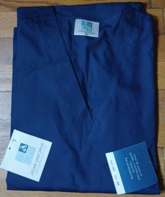 Conjunto de camisa y pantalón exfoliante médico de enfermería Adar 701 azul oscuro talla XS Foto 1 de 3