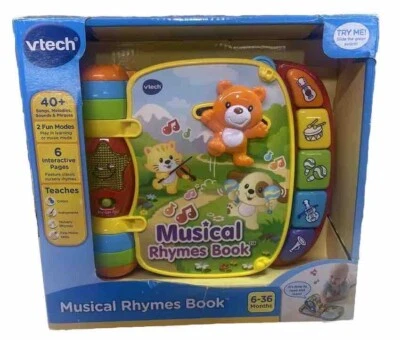 New In Bow, VTech, Musical Rhymes Educational Book for Babies, 6m+ - Image 1 of 4
