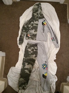 Justice Girls 2 piece Outfit Set Hoodie Crop Top & Pants Athletic Size M 10 Camo - Picture 1 of 7