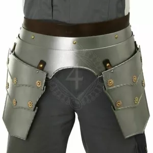 Christmas Medieval 18ga Larp steel Tassets on a leather belt Cuirass Tassets - Picture 1 of 3