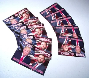 LOT of 10 Cards - DONALD TRUMP & J.D. VANCE 2024 Election Trading Card MAGA - Picture 1 of 6