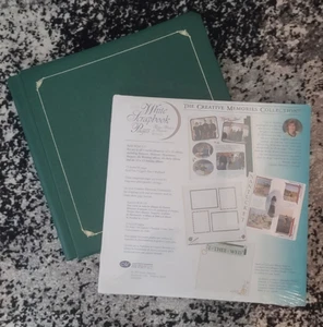 Creative Memories 12" X 12" Green Scrapbook Album with 15 White Pages New - Picture 1 of 5