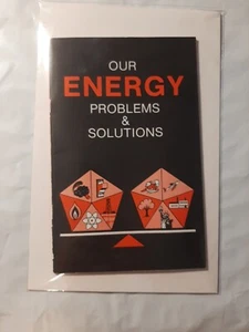 Vintage 1978 Our Energy Problems & Solutions Pamphlet Pennsylvania Powered Light - Imagen 1 de 6