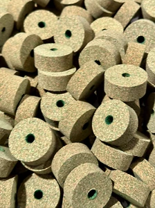 Anillos de Corcho 100 Superior Verde Burl 1 1/4" x 1/2" x 1/4", - Imagen 1 de 2