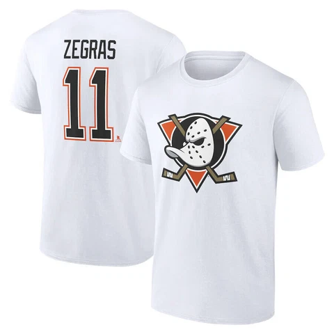 Trevor Zegras Anaheim Ducks Special Edition Player Number T-Shirt White S-3XL Cover
