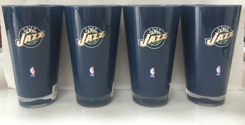 Utah Jazz Family 4-Pack *GIFT PACK* 20 oz Colored Insulated Tumbler Travel Mug Cover