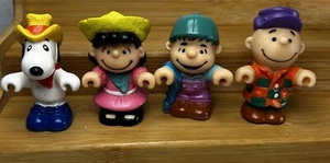 Vtg 1989 Peanuts Charlie Brown Snoopy & Friends 4 Figure Cake Topper Toy Lucy - Picture 1 of 17