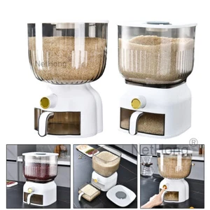Large Kitchen Rice Dispenser Container Cereal Lentil Dry Food Grain Storage UK - Picture 1 of 23