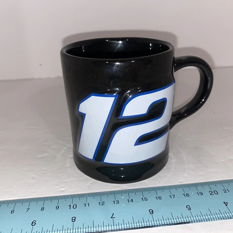 Ryan Newman 12 NASCAR Penske Racing Black Red White Coffee Cup  Mug Car Rare Cover