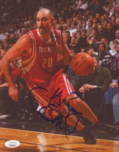 Autógrafo con foto firmada por Jon Barry de los Houston Rockets de 8x10 (JSA de autenticidad) - Imagen 1 de 2