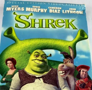Shrek VHS Eddie Murphy Mike Myers (VHS, Clamshell, 2001) Vintage - Picture 1 of 4