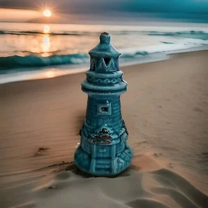 Figura Faro Porcelana Rústica Pequeña Beachcomers Coastal Life 6" - Imagen 1 de 1