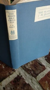 THE PLAYS OF J.M BARRIE 1918 THE ADMIRABLE CRICHTON COMEDY 1st Antique Book - Picture 1 of 4