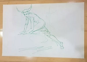 SALVADOR DALI -Homotauro- AUTHENTIC INK ON PAPER 13” x 8.5” DRAWING - Picture 1 of 7
